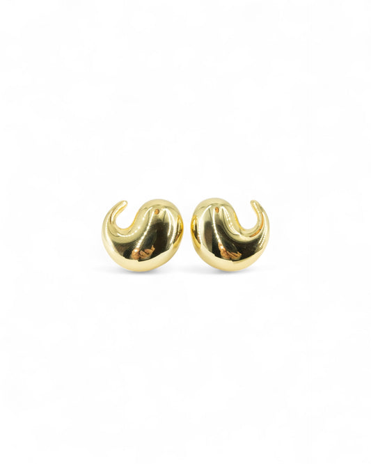 Comma Bubble Stud Earrings