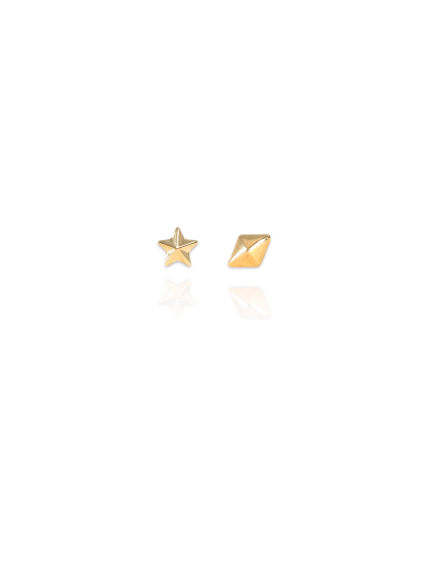 3D Solid Gold Studs Bundle