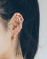 "Lola" pavé zircon circle earrings