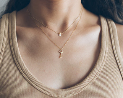 The key-to-your-heart diamond necklace