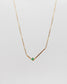 geometric emerald necklace