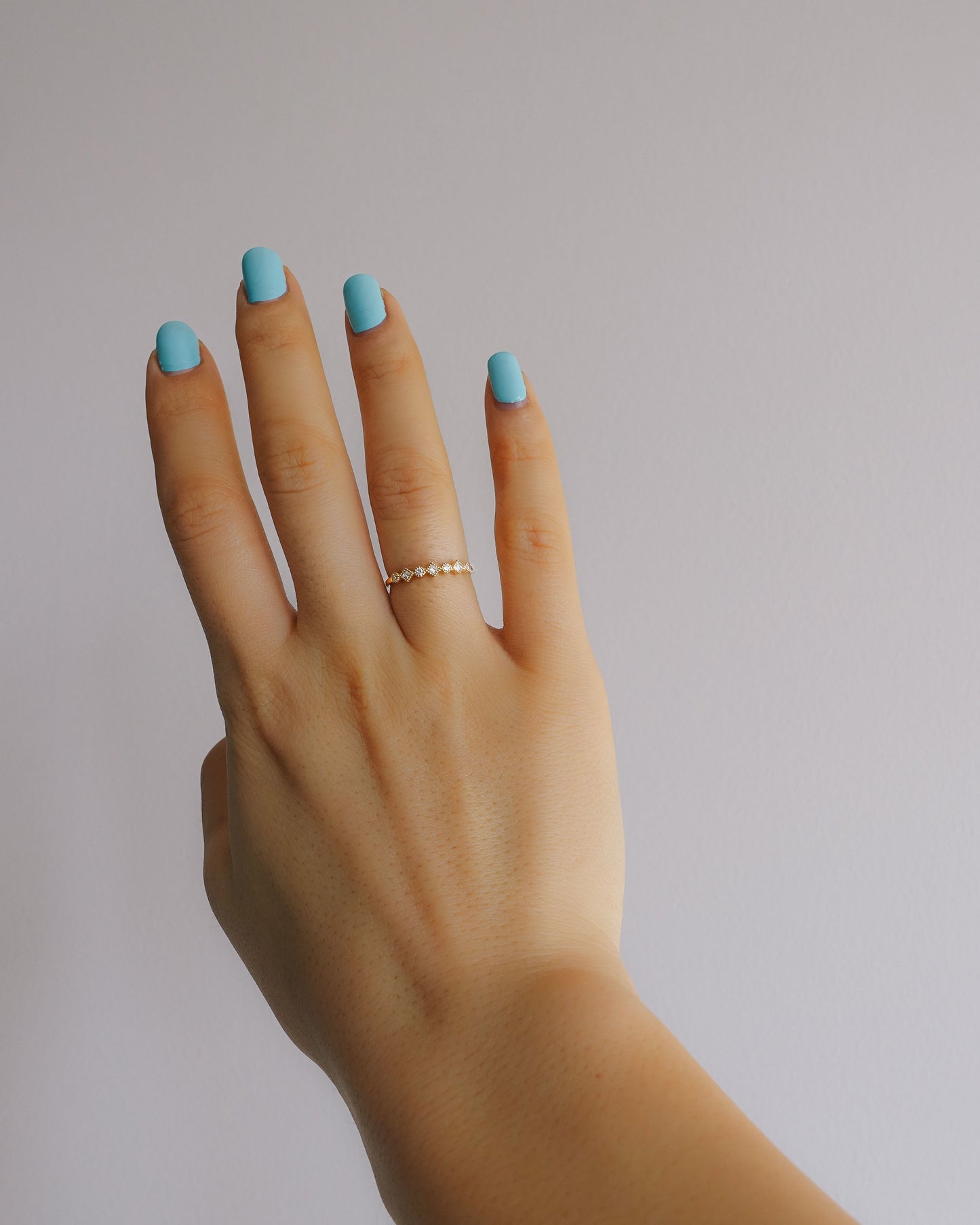 round-square stackable diamond ring