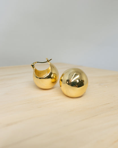 Large Sphere Dome Earrings