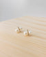 "Aria" double pearl studs