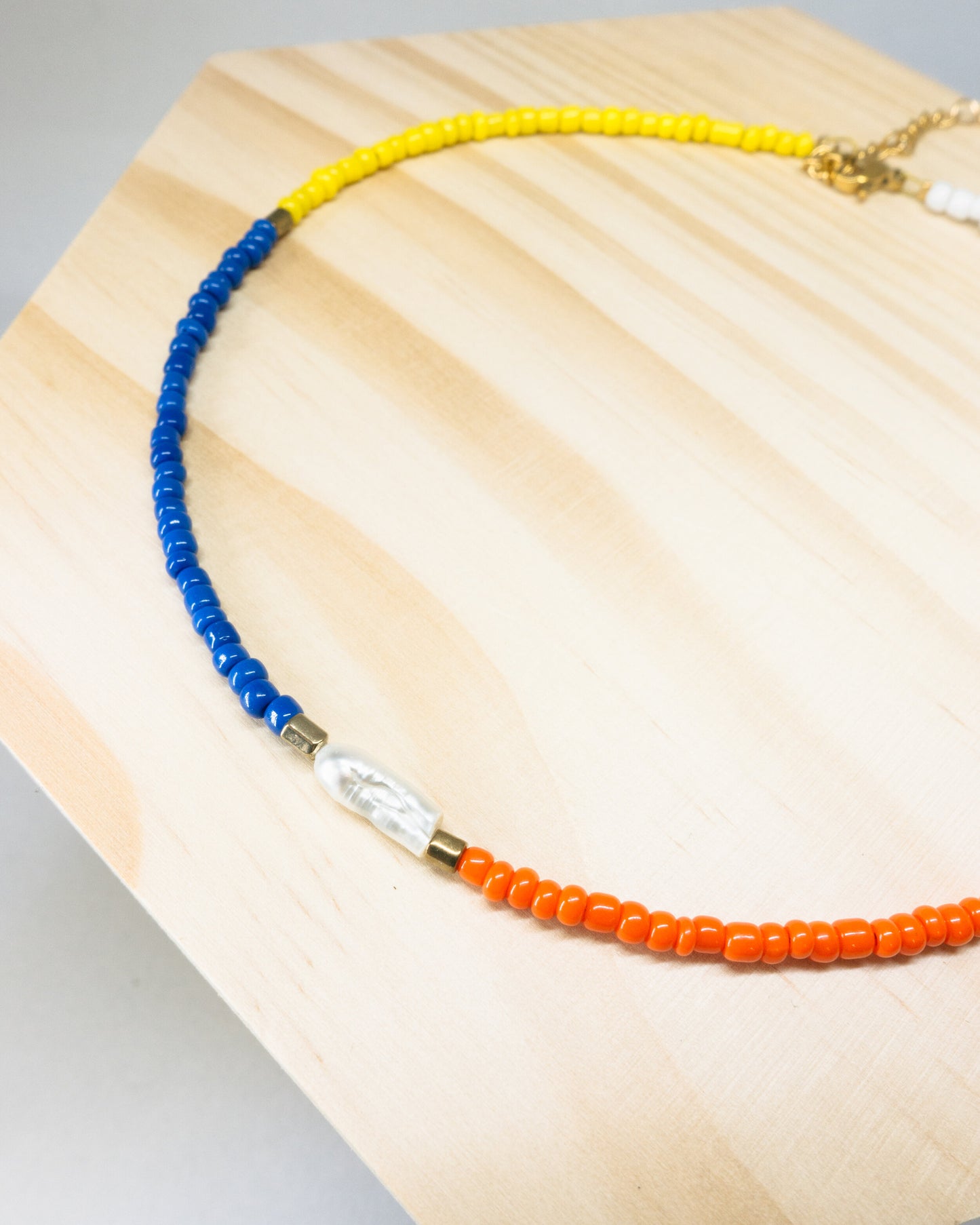 "Lana" primary colour beaded necklace