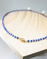 "Marin" baroque pearls indigo beaded necklace