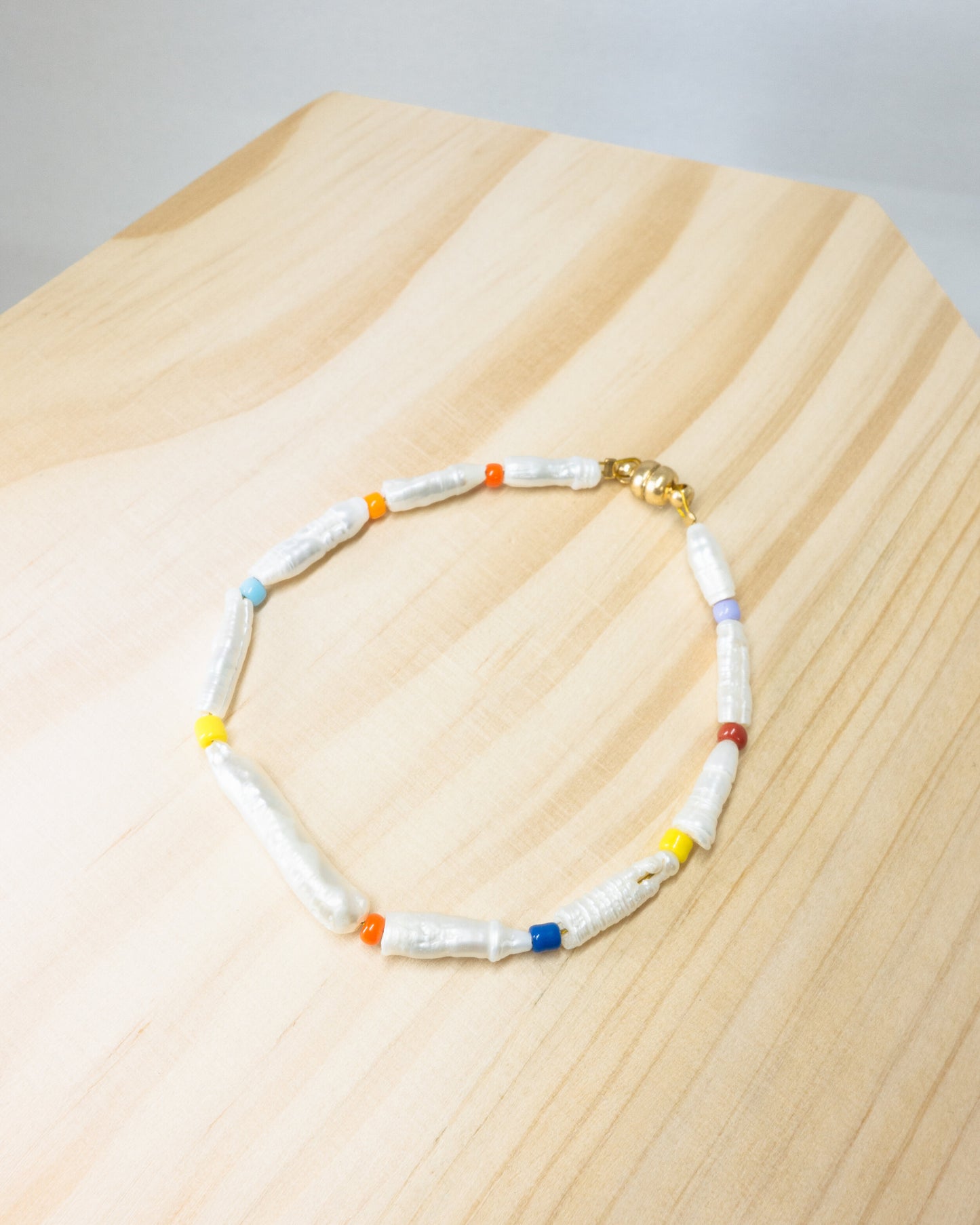 "Mari" elongated pearls bracelet