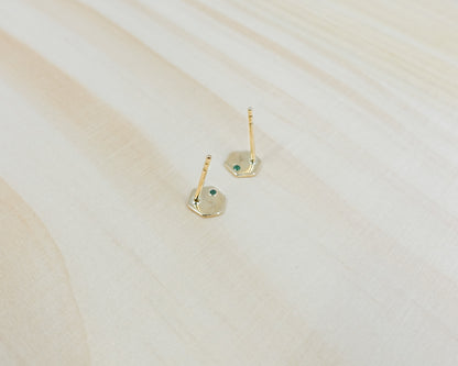 "Sura" minimal hexagon studs