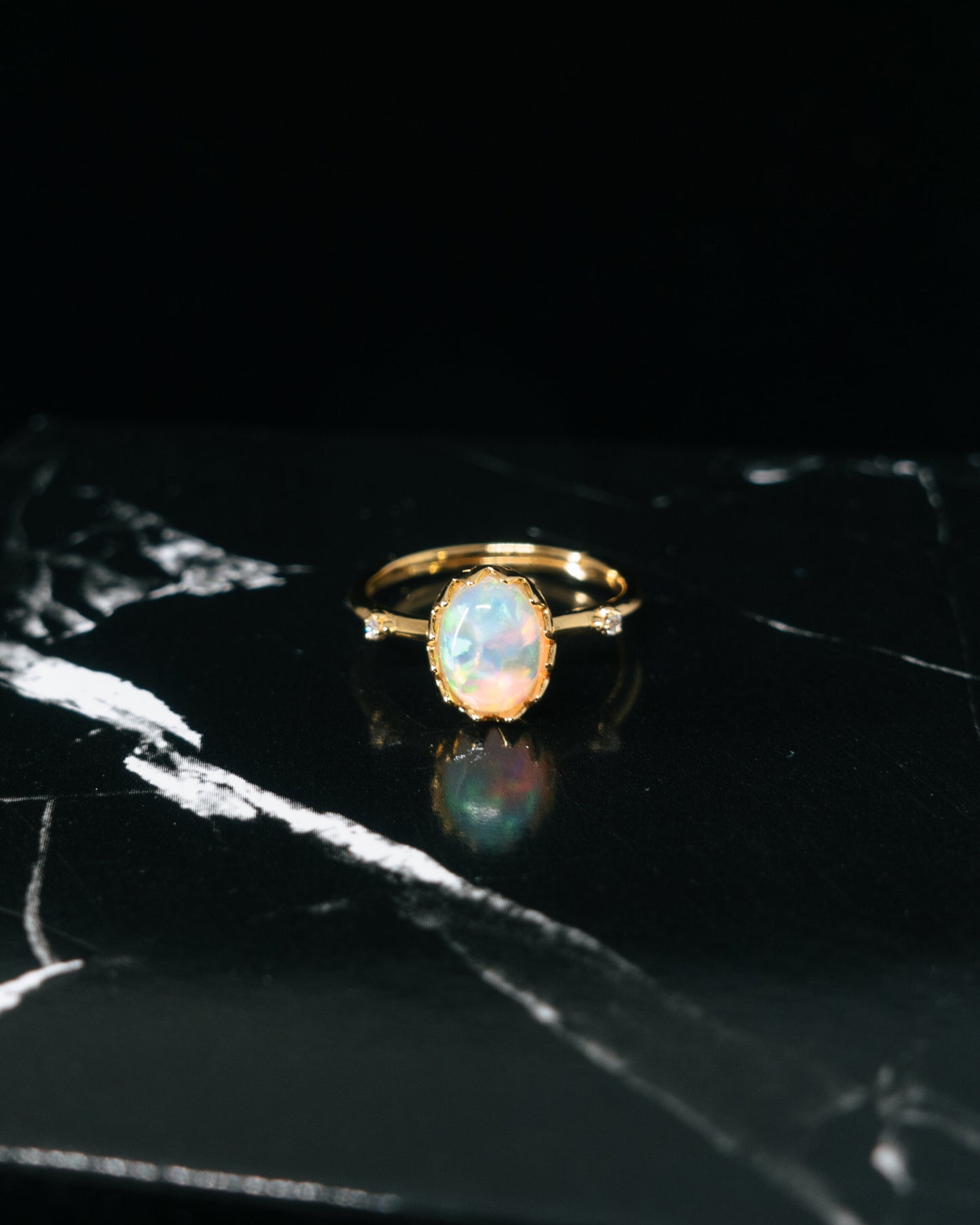 "Myra" opal ring