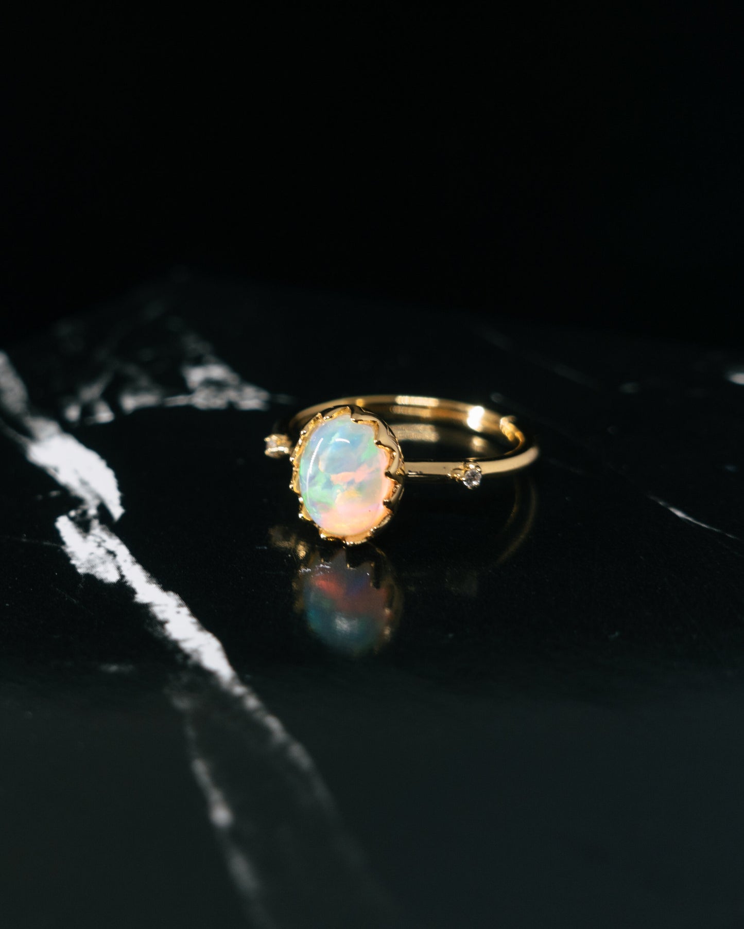 "Myra" opal ring