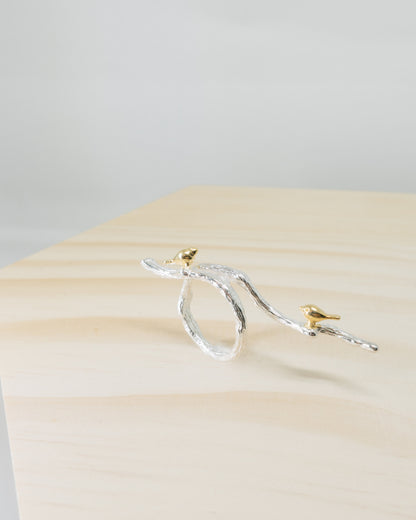 "Sen" birdies tree branch ring