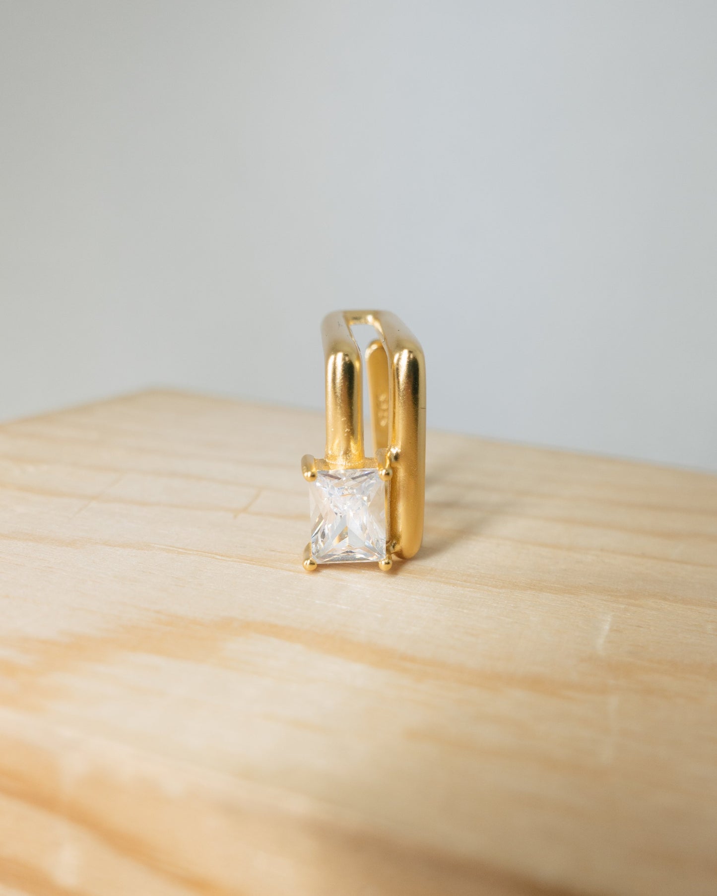 "Layla" square zirconia ring