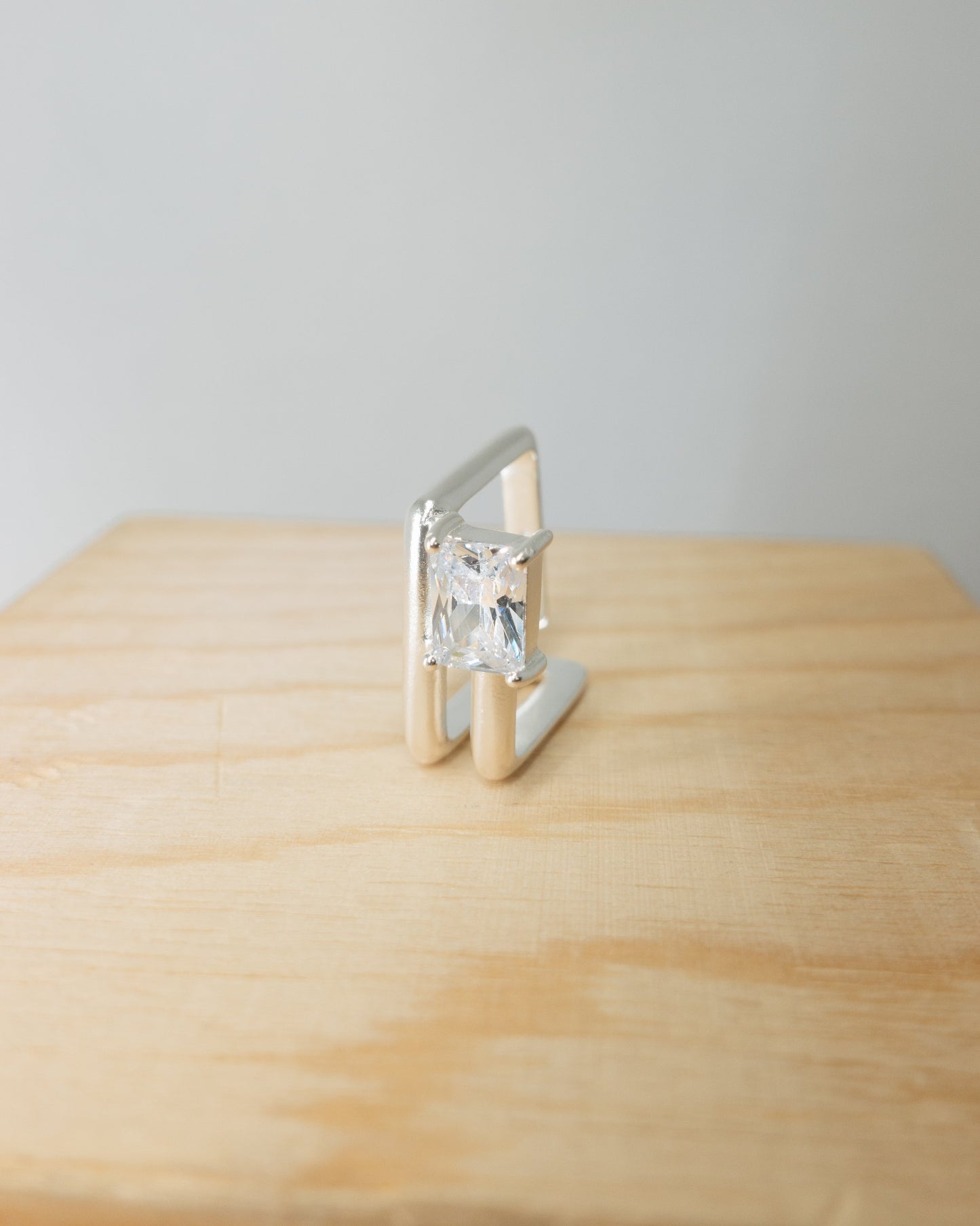 "Layla" square zirconia ring