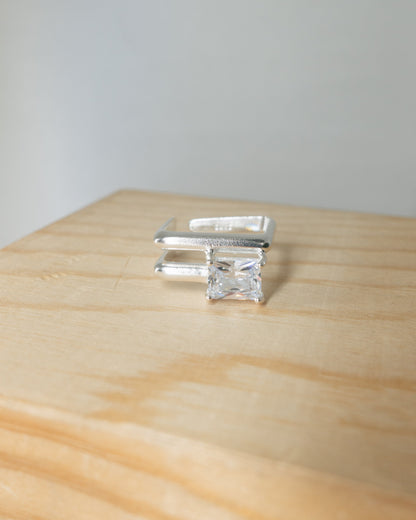 "Layla" square zirconia ring