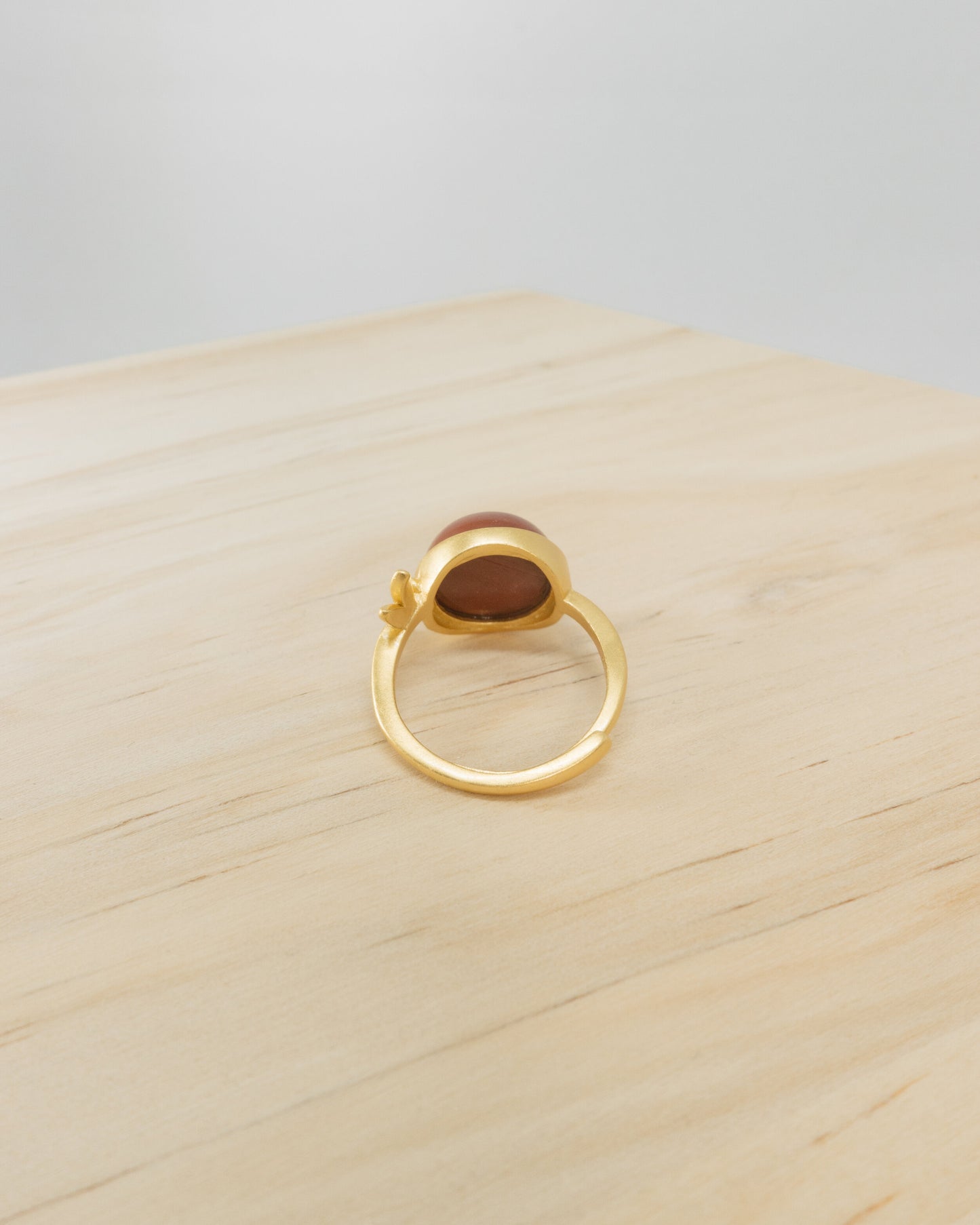 Red Agate Dragonfly Ring