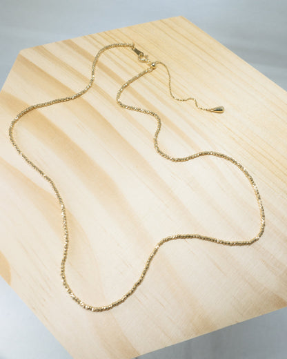 "Danny" high shine laser cut beaded necklace
