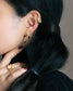 "Luna" ribbon mis-matched earrings
