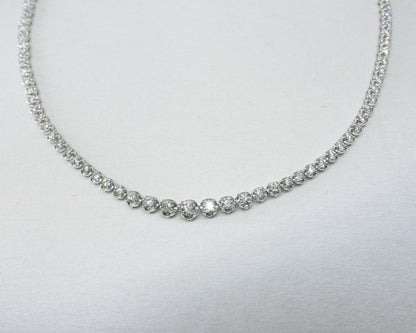 "the ONE" graduated diamond eternal necklace