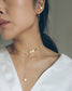 "Anaïs" leafy lariat necklace