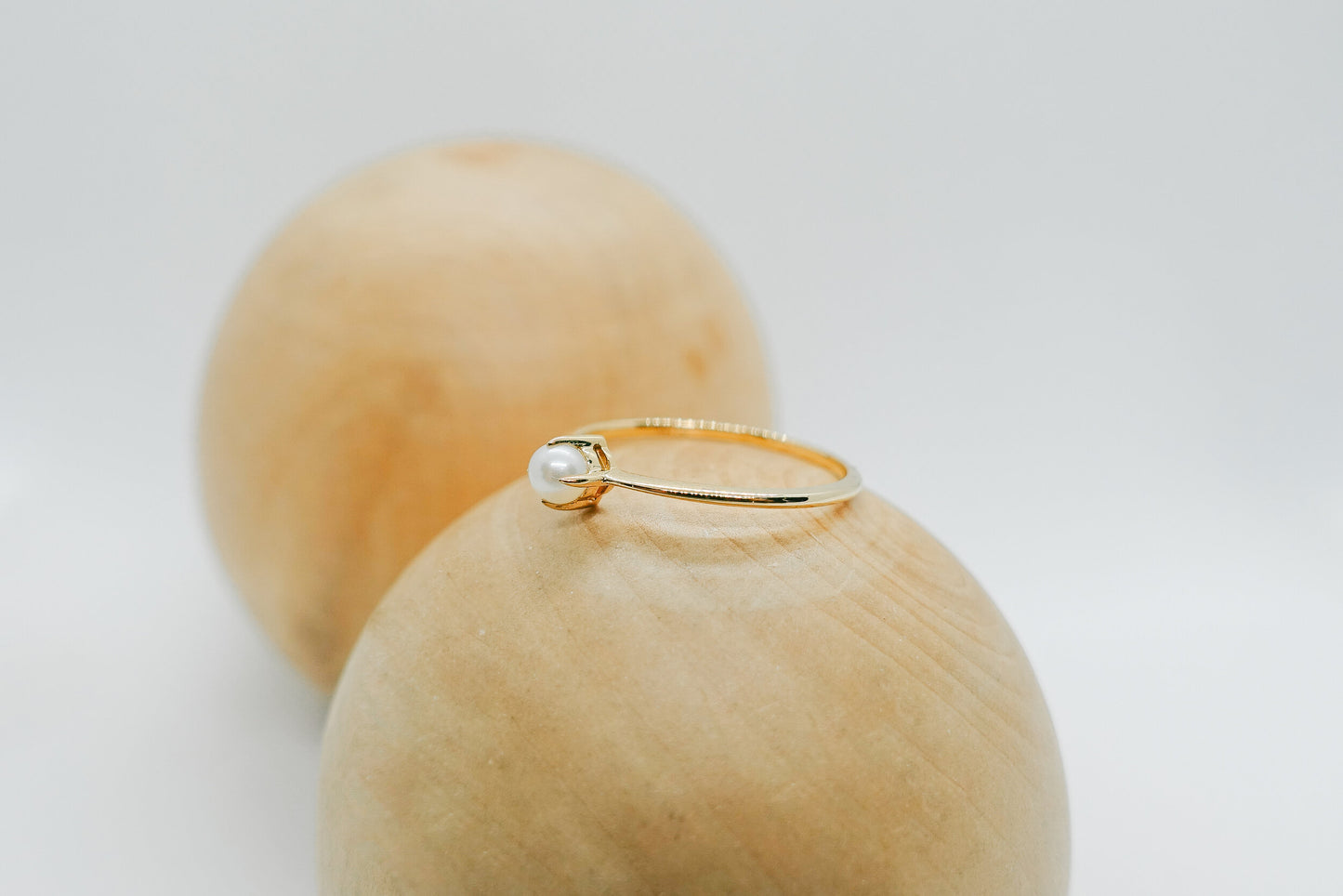 solo pearl stackable ring