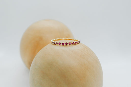 stackable ruby ring