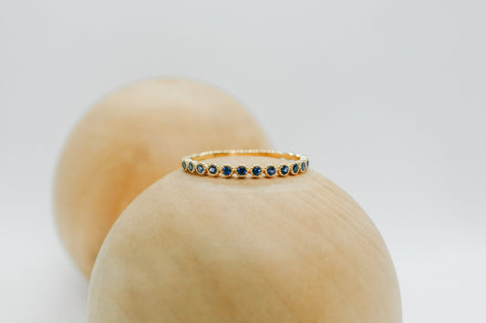 stackable sapphire ring