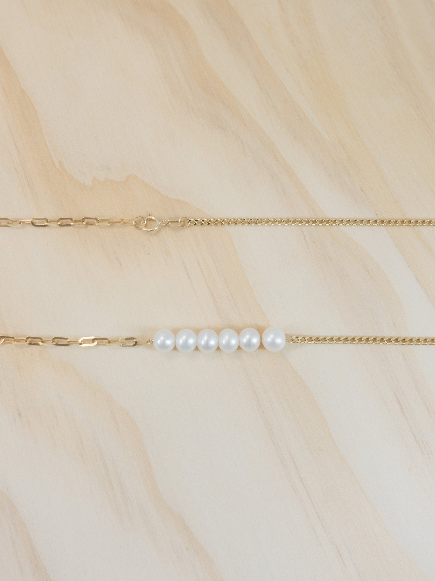 Two-style Chains Pearl Necklace