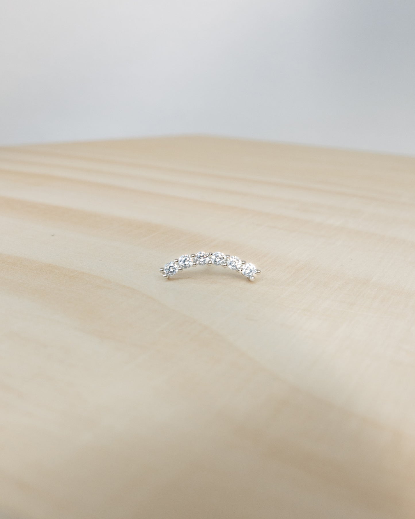 Minimal Pavé Zircon Screw Back Stud