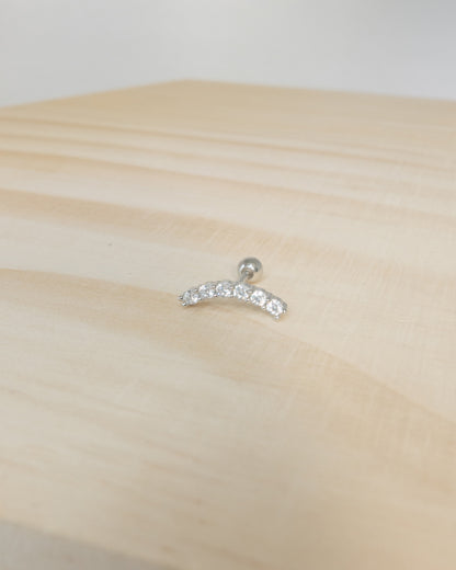 Minimal Pavé Zircon Screw Back Stud