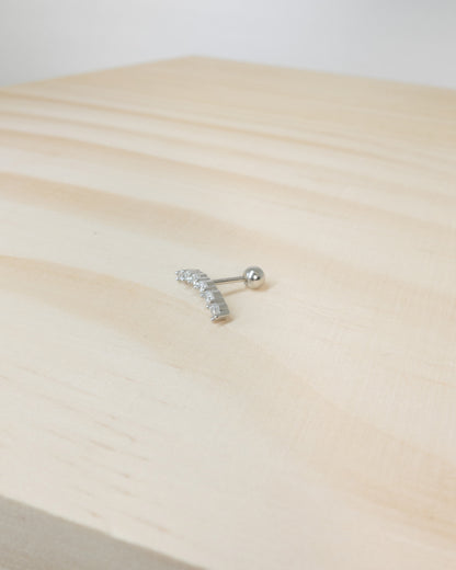 Minimal Pavé Zircon Screw Back Stud