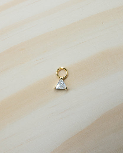 Single Triangle Hoop Charm