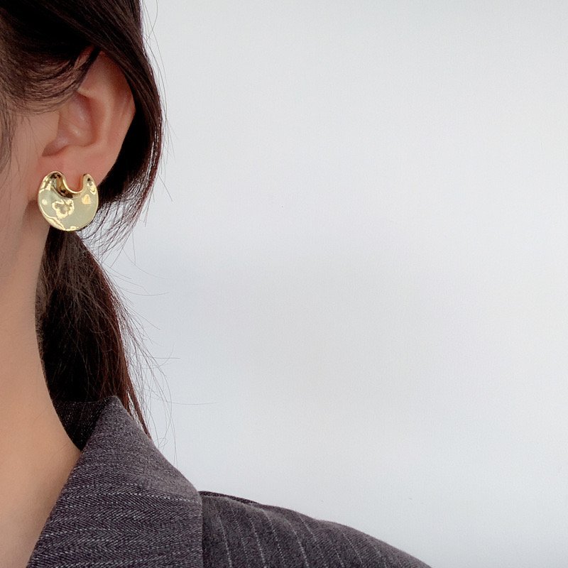 "Elijah" high shine disc earrings