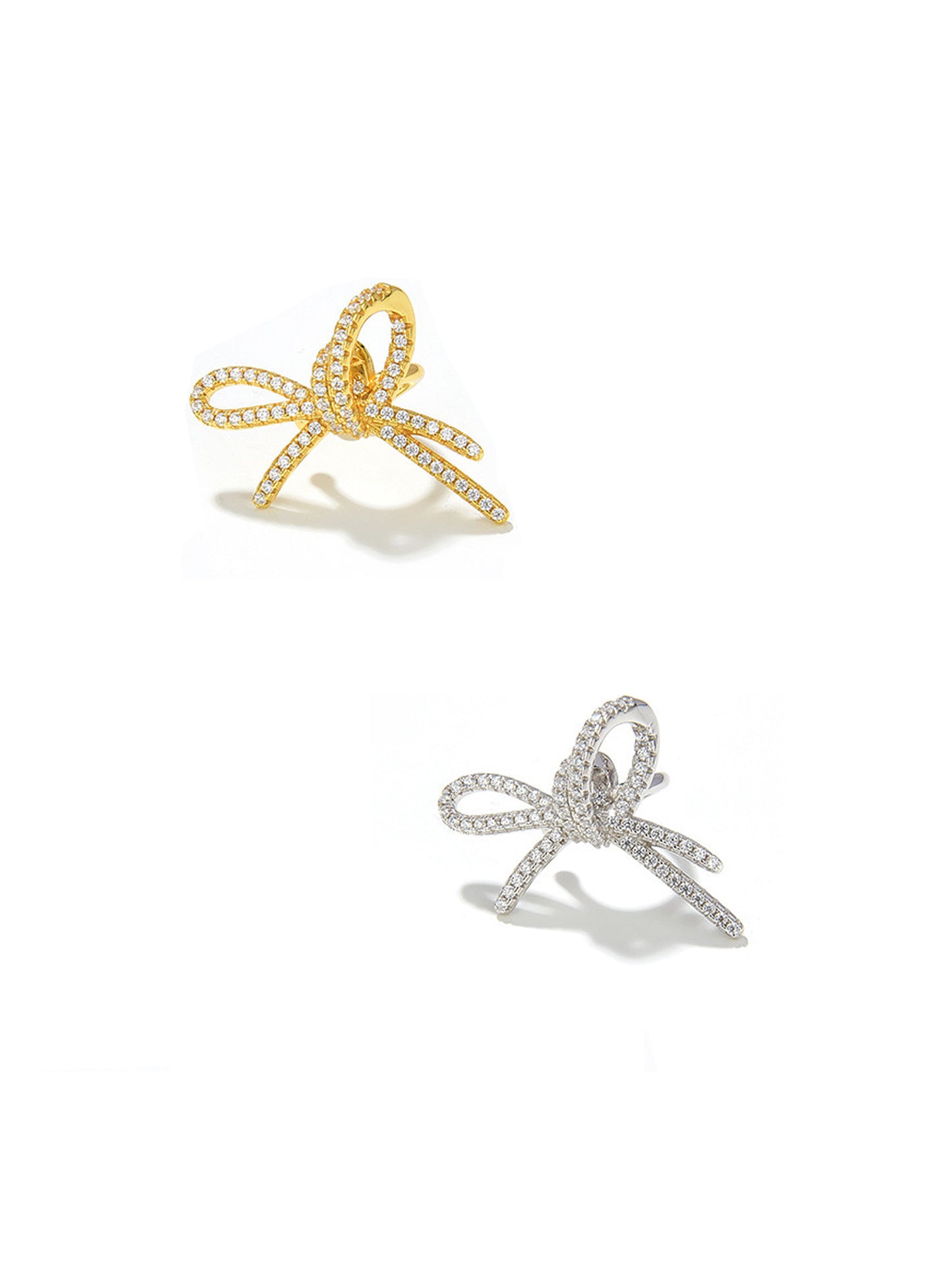 Pavé Zirconia Bow Ear Cuff